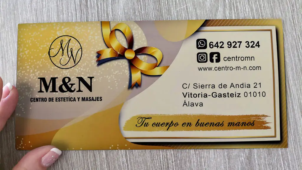 Tarjeta de regalo, diseño anterior